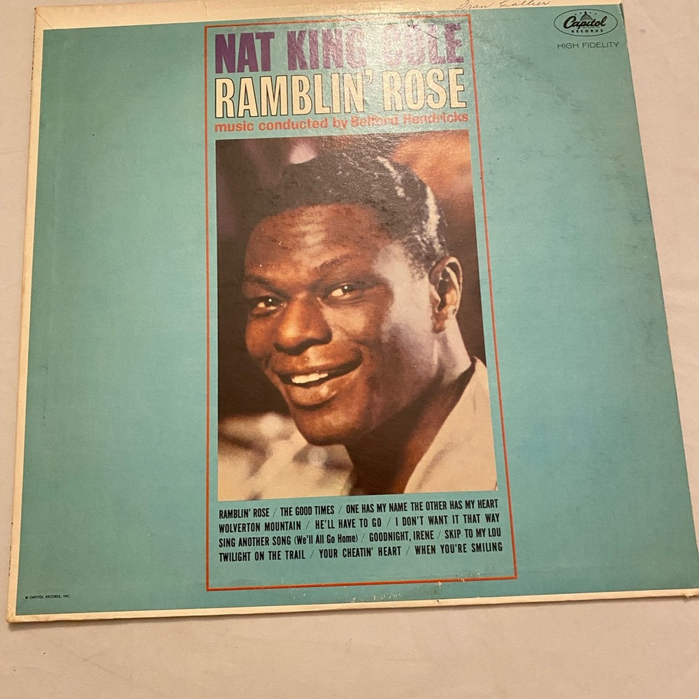 Nat King Cole Ramblin' Rose Vinyl Record Jazz John Coltrane Duke Ellington